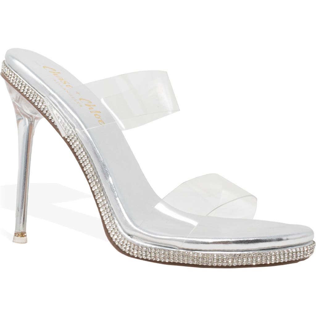 Shop Chase & Chloe Chase And Chloe Sabina Rhinestone Sandal