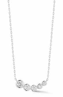 Bezel Graduated Cubic Zirconia Necklace