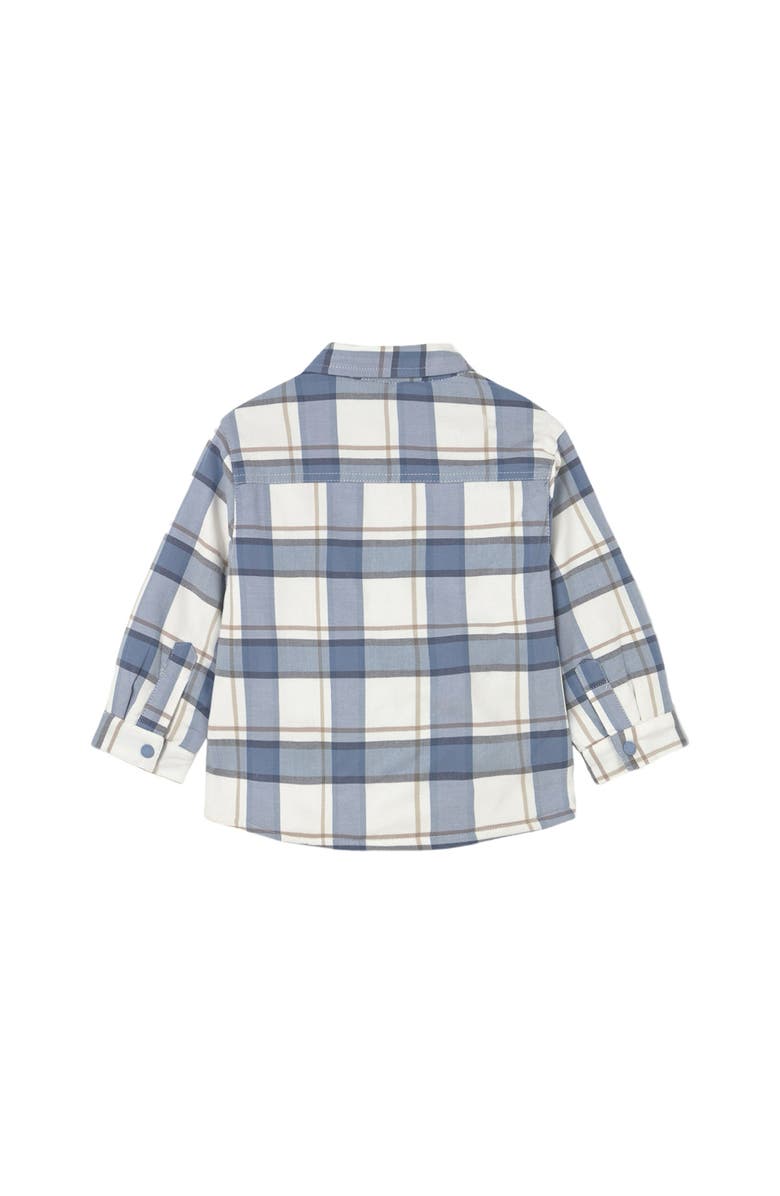 Mayoral Plaid Overshirt, Alternate, color, Blue