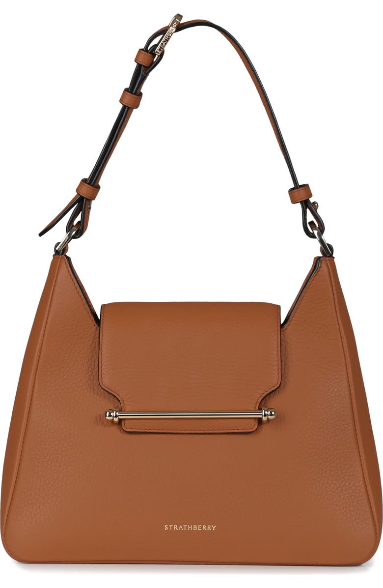 Strathberry Multrees Leather Hobo, Main, color, Tan