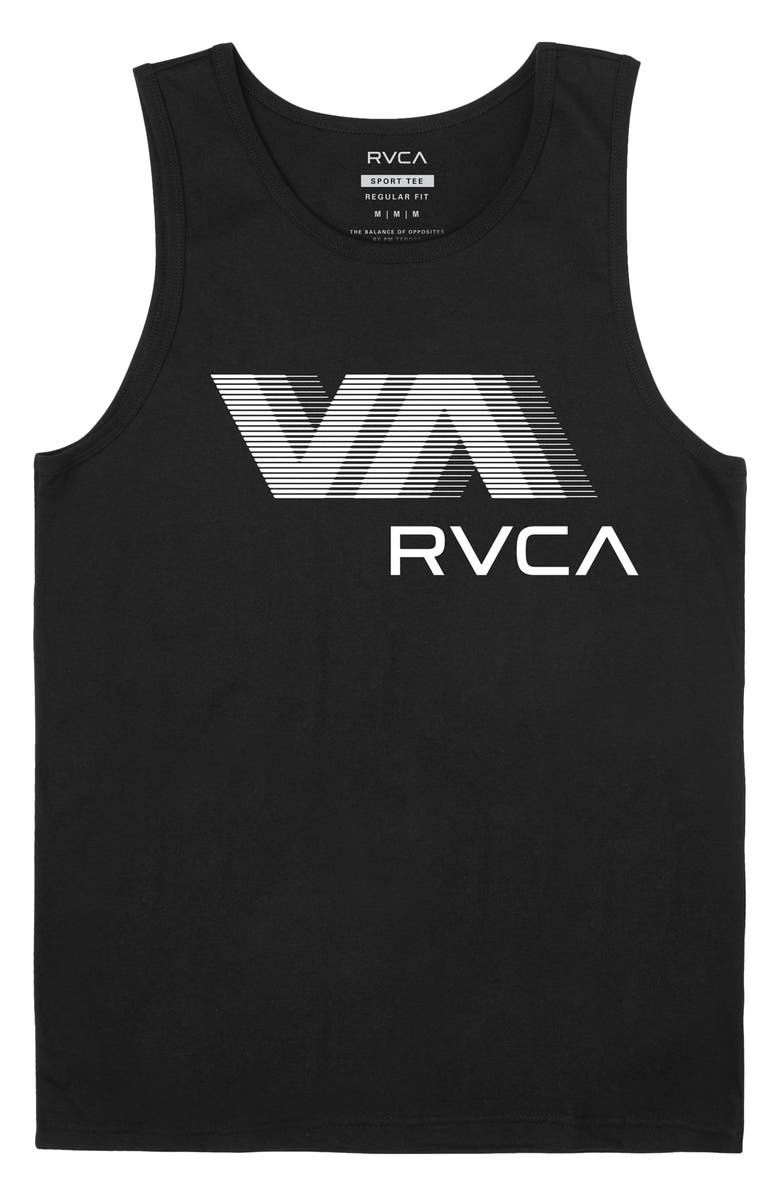 RVCA VA Blur Performance Graphic Tank, Alternate, color, 