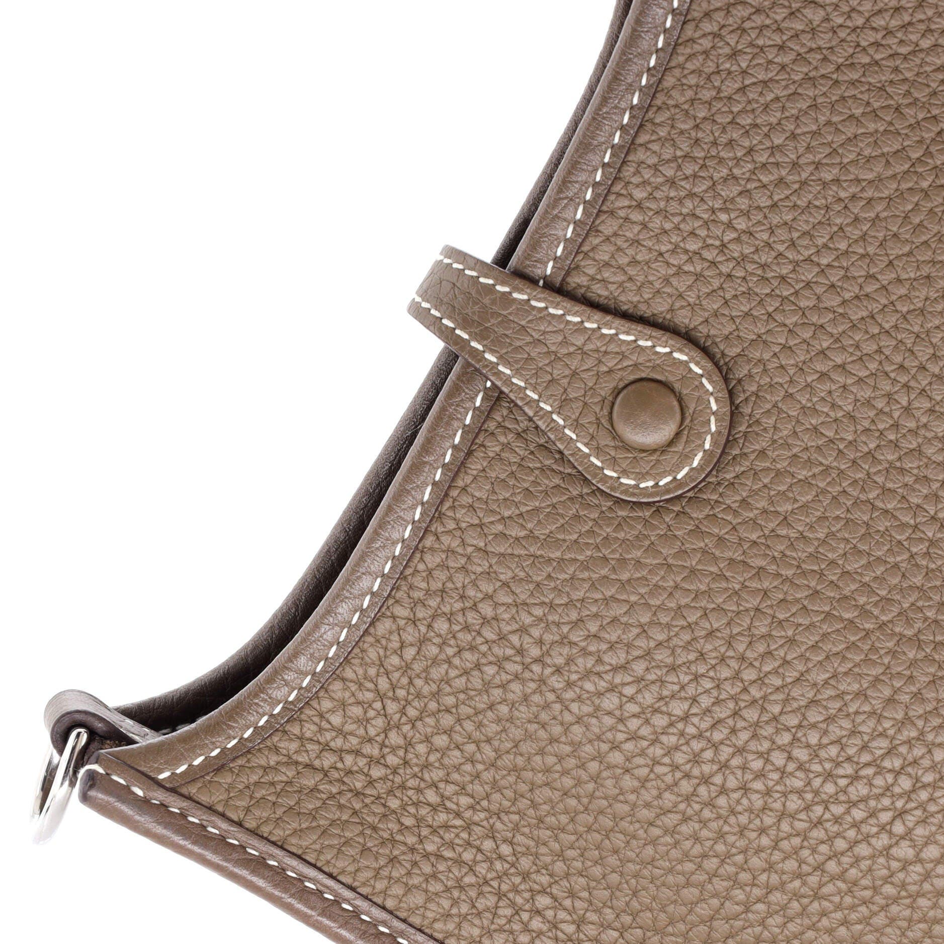 Женские сумки Pre-Owned Hermes Evelyne Gen III Clemence TPM — фото 8