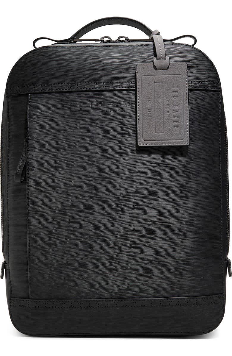 Ted Baker London Carlisle Leather Backpack, Main, color,