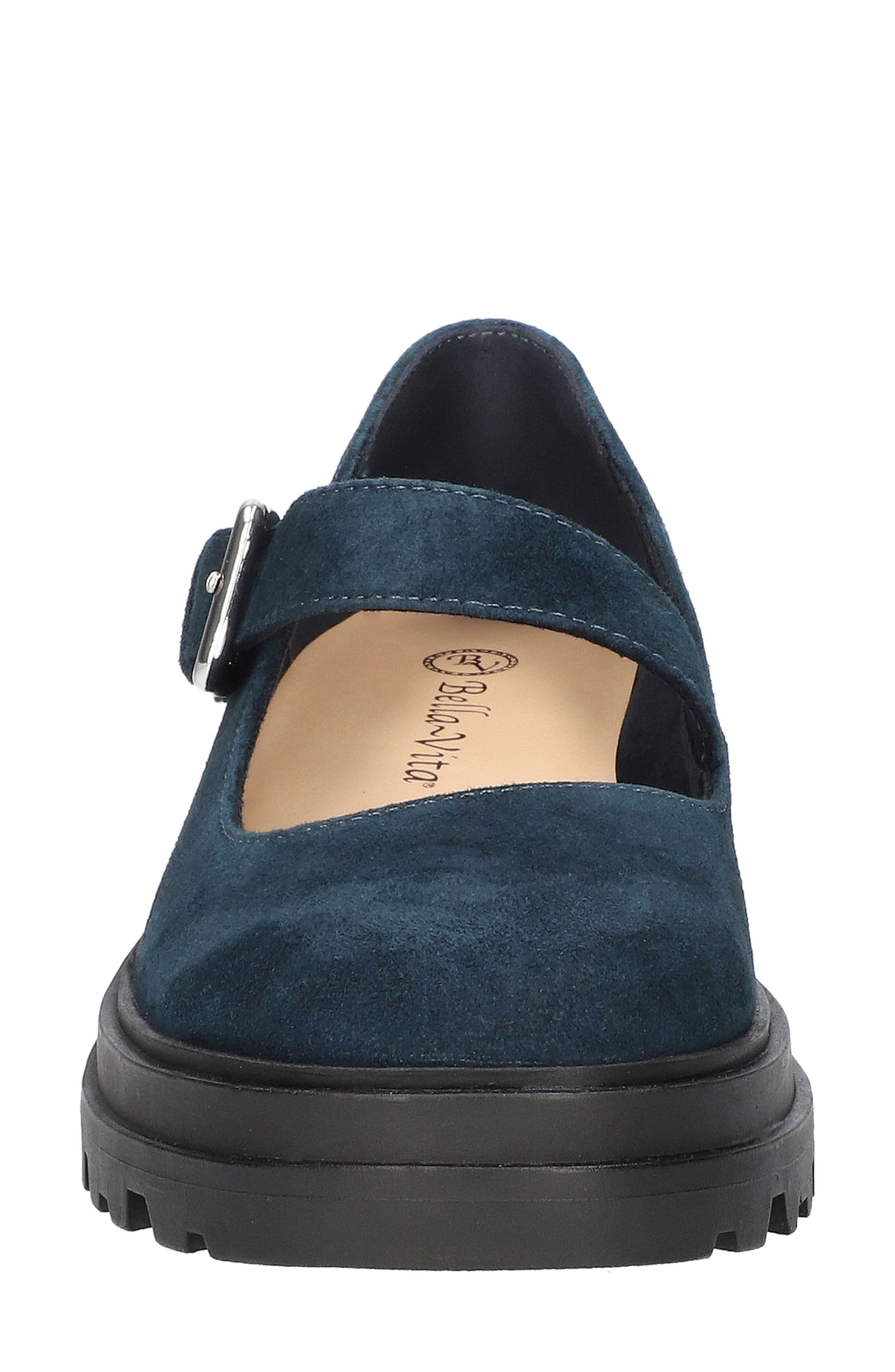 Bella Vita Britt Mary Jane Loafer, Alternate, color, Navy Kidsuede Leather