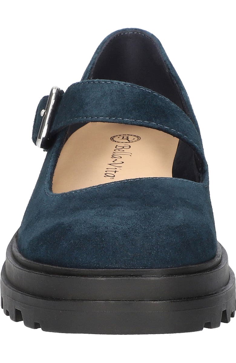 Bella Vita Britt Mary Jane Loafer, Alternate, color, Navy Kidsuede Leather