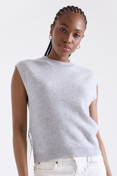 Zarah Crew Neck 100% Cashmere Vest