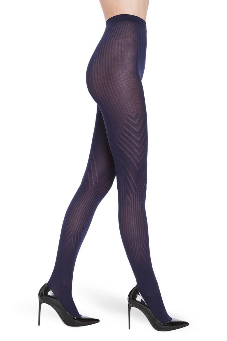 Bodyline Geometric Tights, Main, color, NAVY