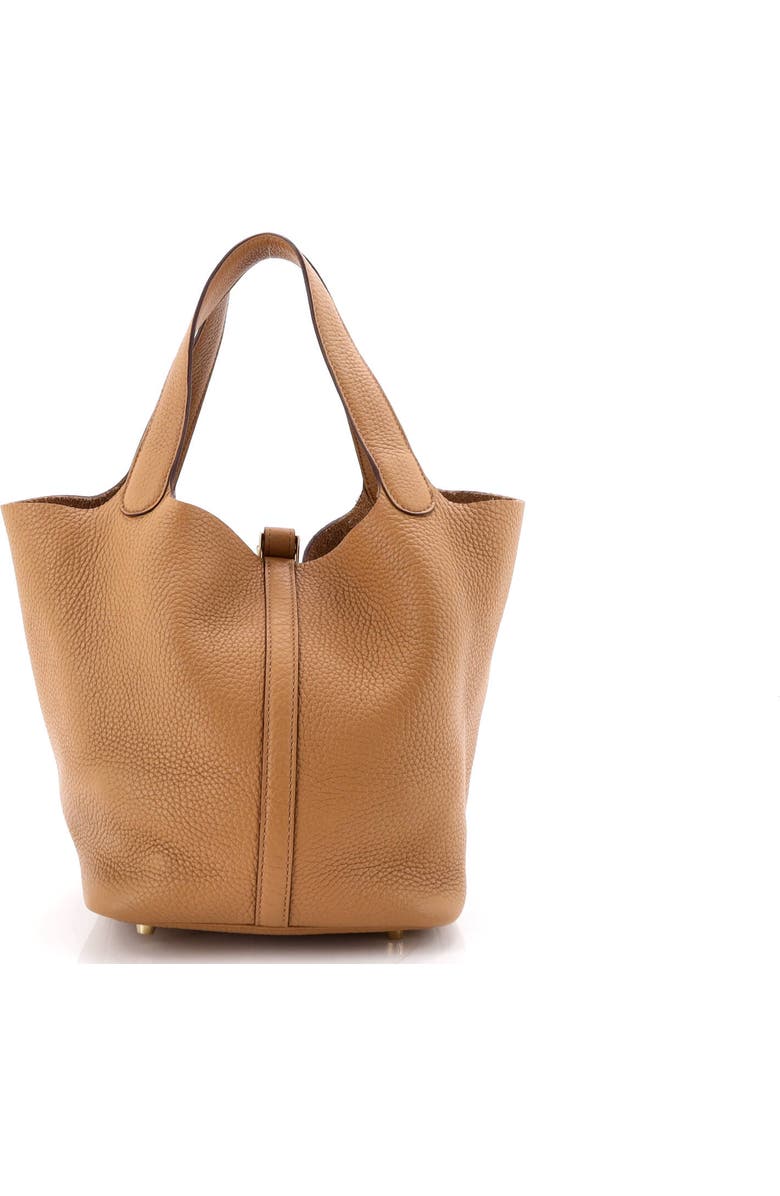 Pre-Owned Hermes Picotin Lock Bag Clemence MM, Alternate, color, Biscuit