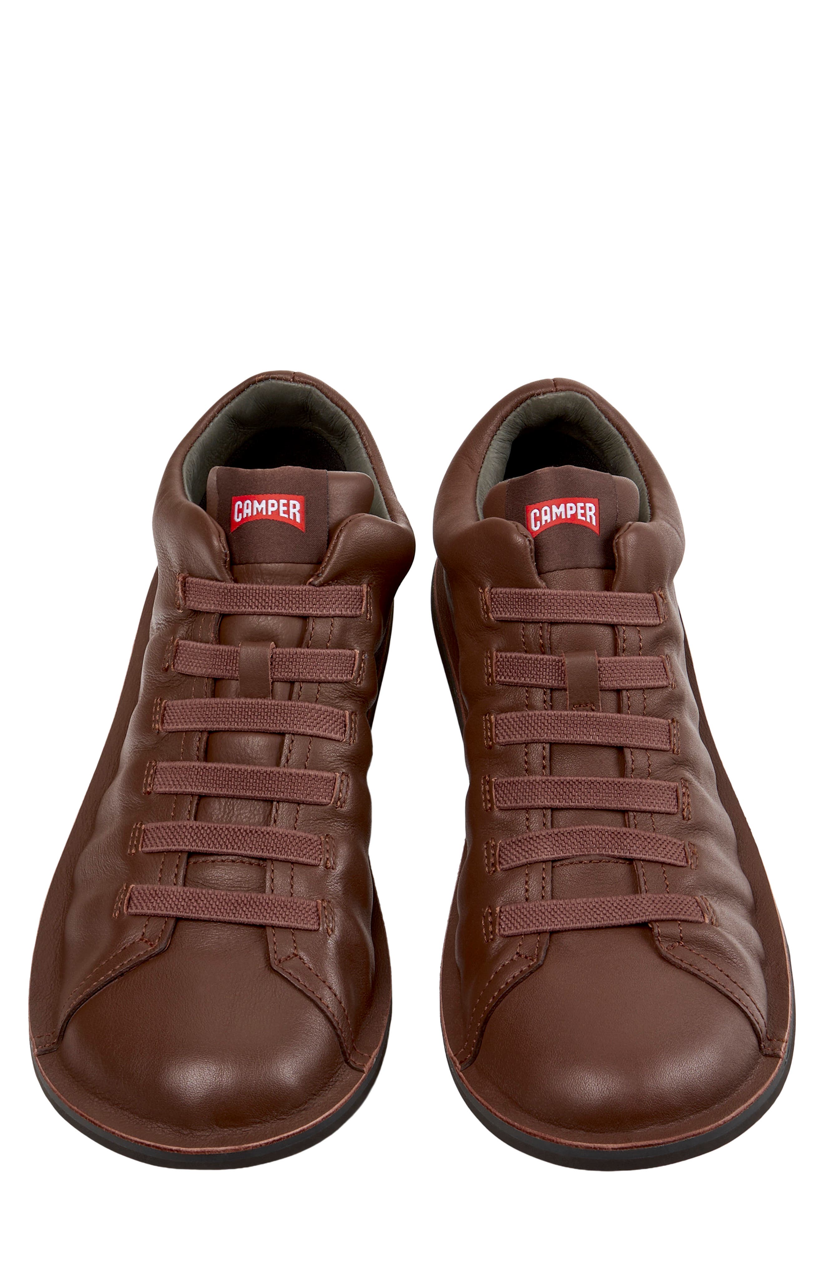 Beetle Leather Ankle Boot, Alternate, color, MEDIUM BROWN