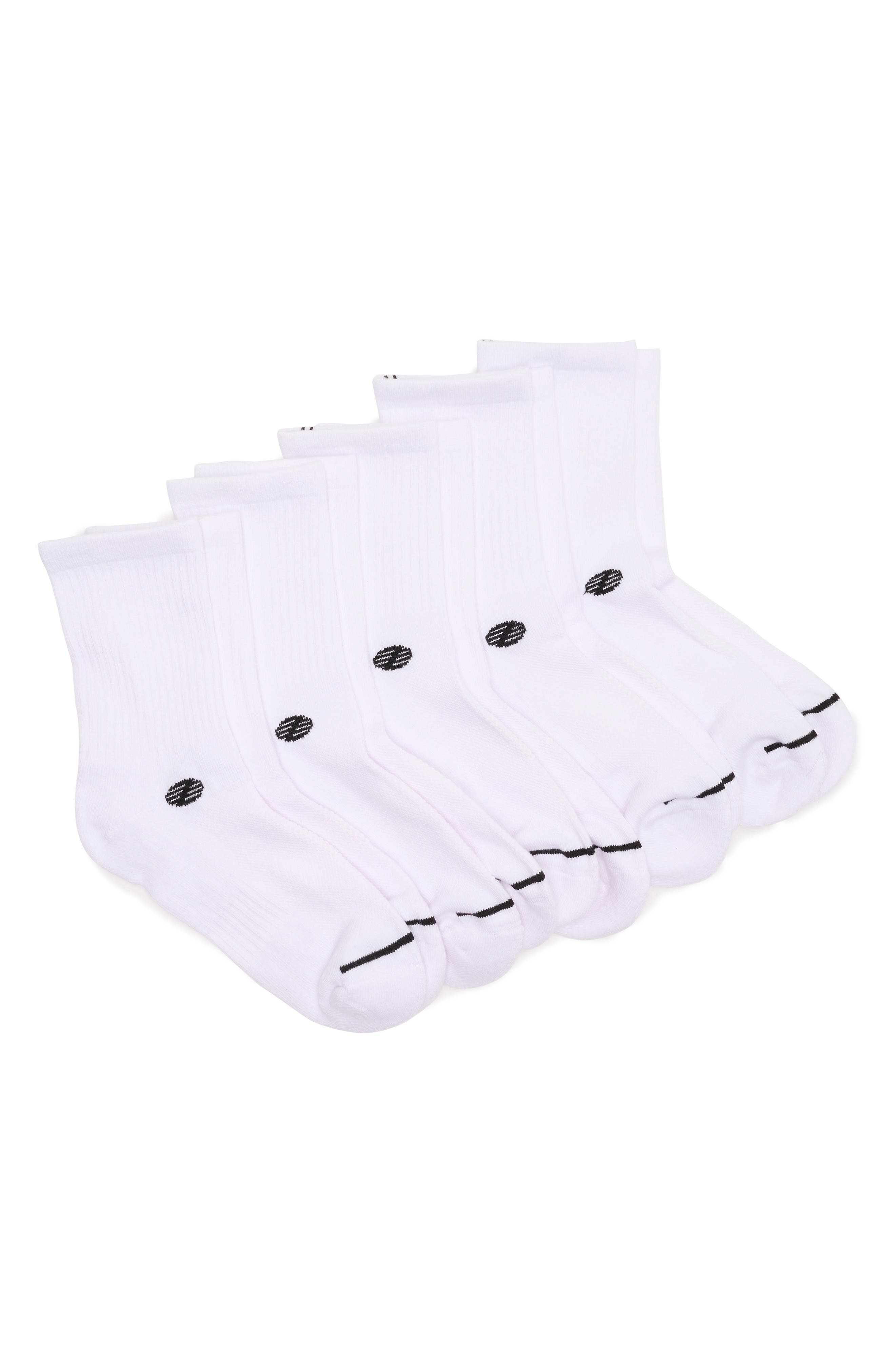 Z by Zella Athletic Demi 5-Pack Crew Socks