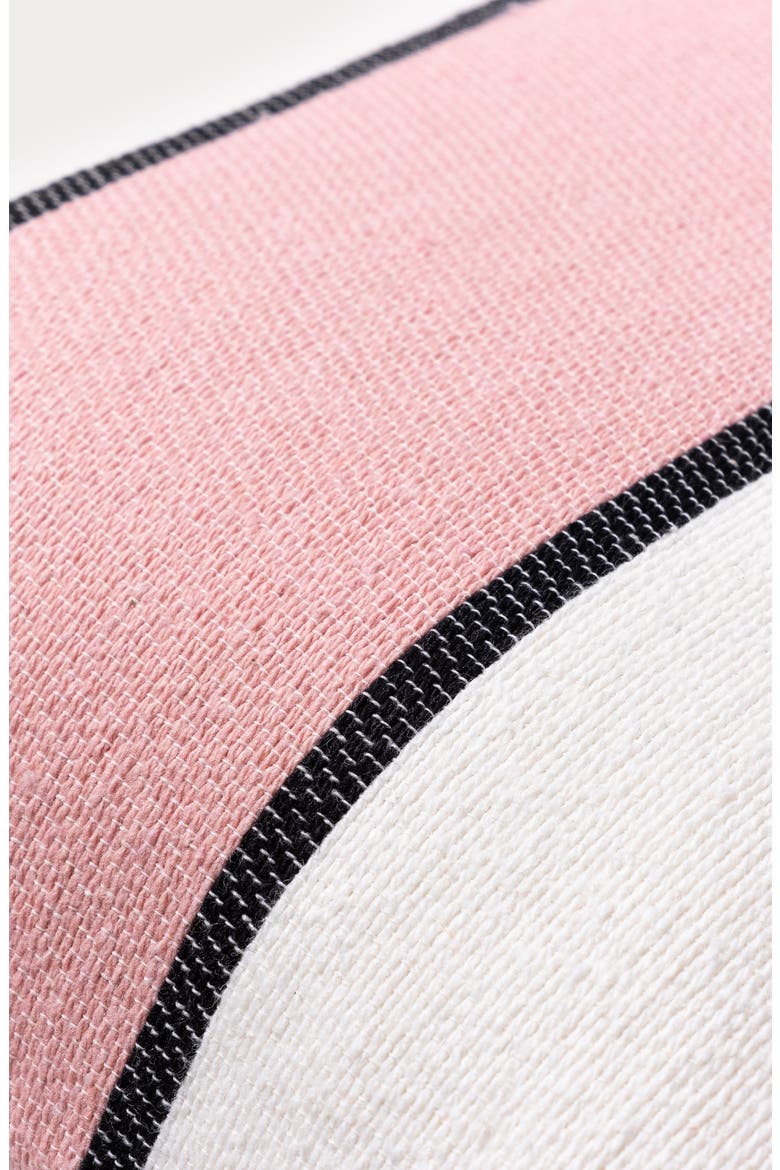 Stripe Decorative Throw Pillow, Alternate, color, BLUSH