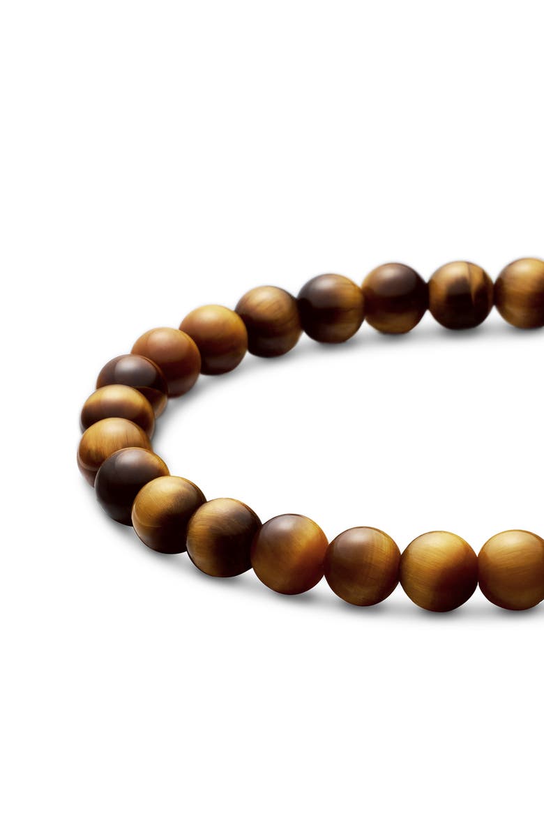 David Yurman Tiger's Eye Spiritual Bead Bracelet, Alternate, color, Tigers Eye