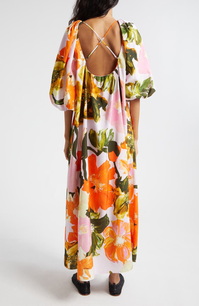 Stine Goya Teresa Floral Puff Sleeve Maxi Dress, Alternate, color, 