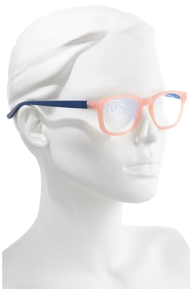 The Anna 49mm Reading Glasses, Alternate, color, ROSE/ NAVY
