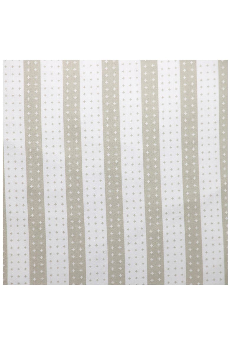 Stripe Textured Cotton Pillow, Alternate, color, WHITE