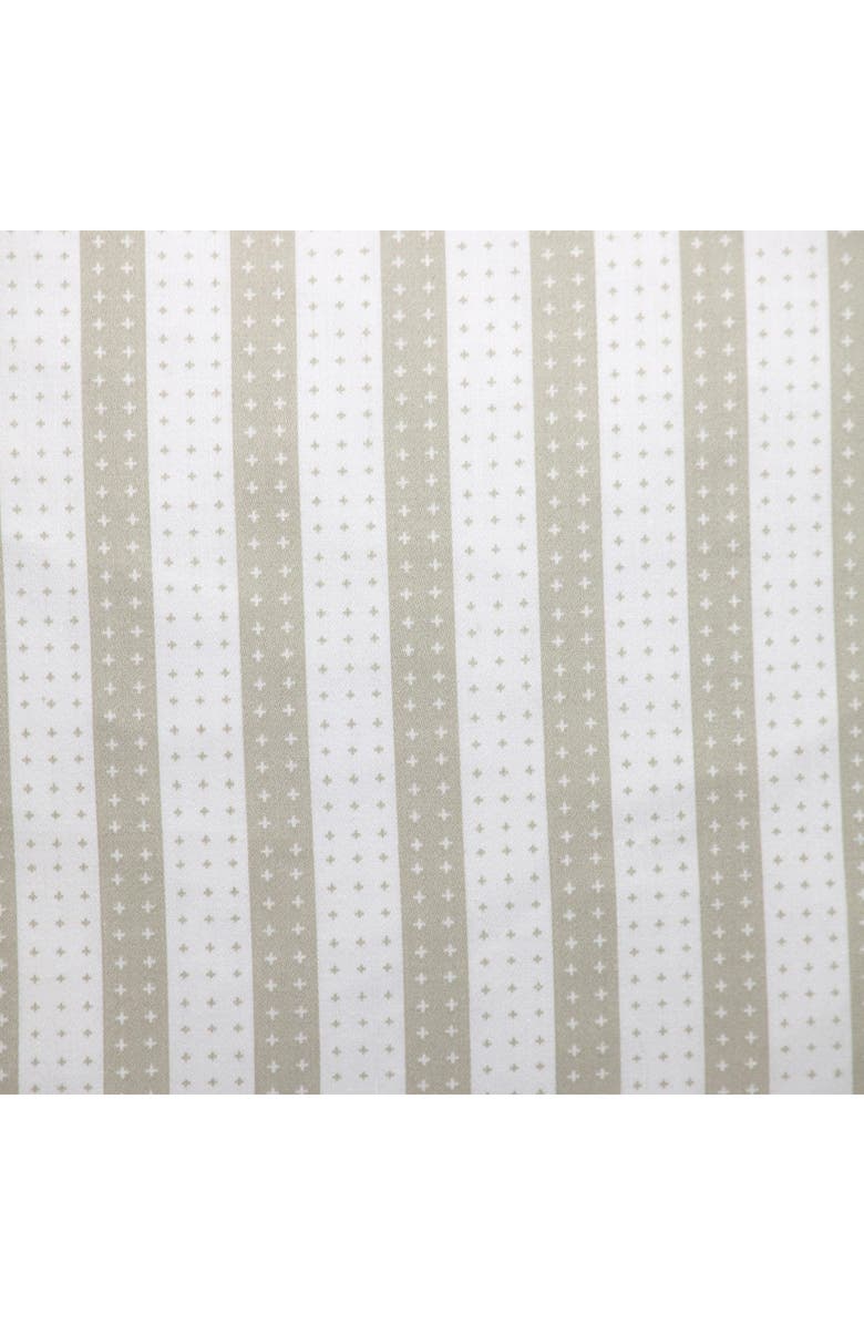 PARKLAND COLLECTION Stripe Textured Cotton Pillow, Alternate, color, White