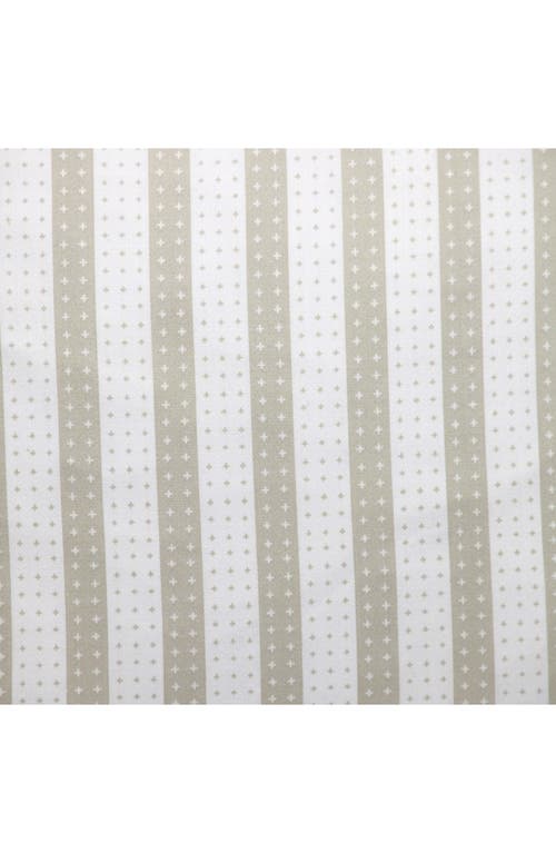 Parkland Collection Stripe Textured Cotton Pillow In White