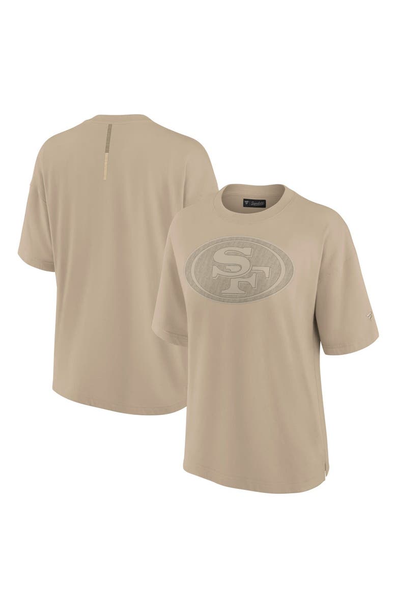 Fanatics Signature Women's Fanatics Signature Khaki San Francisco 49ers Elements Oversized T-Shirt, Alternate, color, Khaki