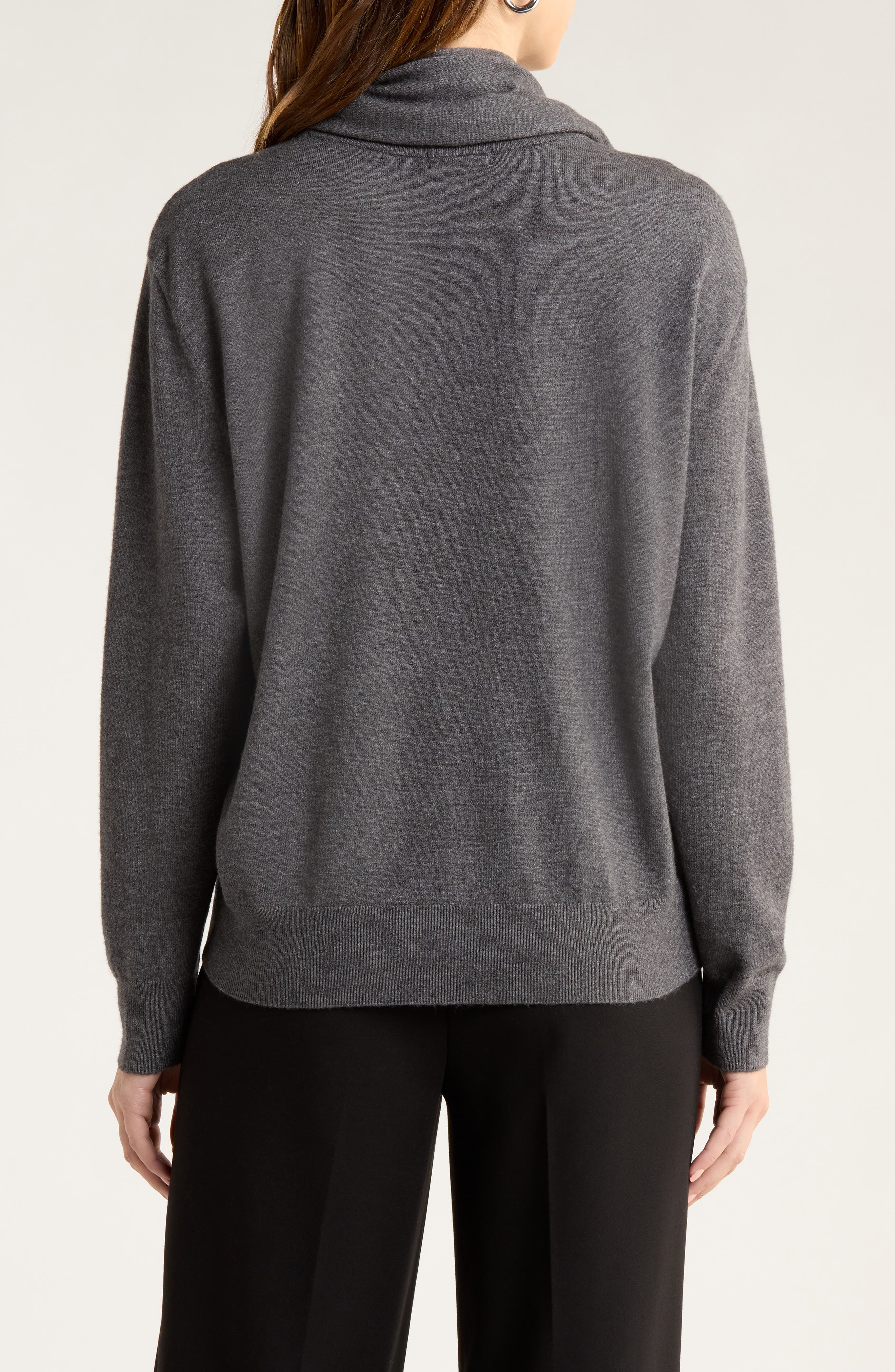 Crewneck Scarf Sweater - image 2