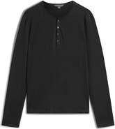 John Varvatos Walden Long Sleeve Cotton Henley