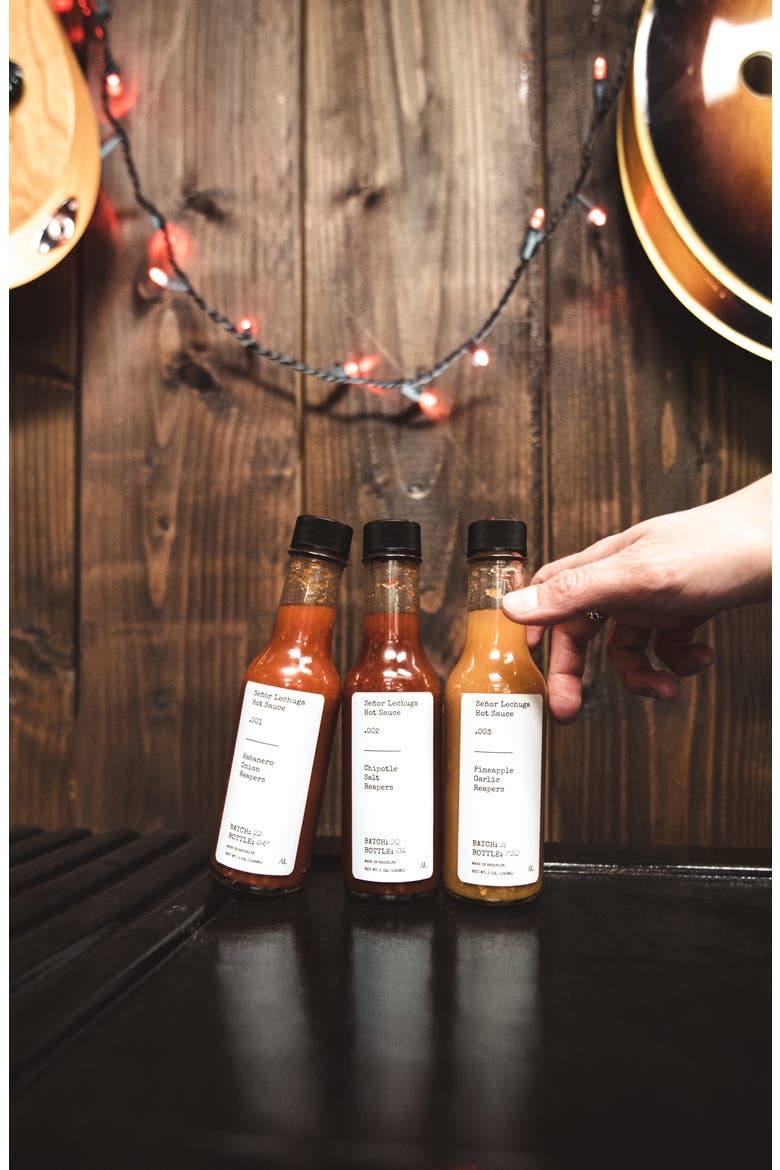 The Line Up 6-Piece Set Hot Sauces, Alternate, color, RED MAROON AND YELLOW