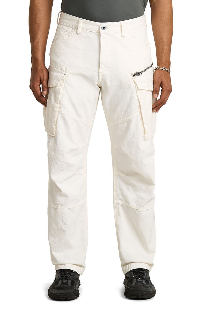 G-STAR Rovic Zip 3D Loose Cargo Pants, Main, color, Ecru Mom Washes