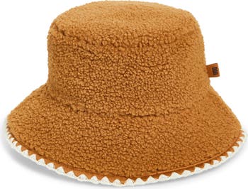 UGG® UGGfluff Scalloped Faux Fur Bucket Hat | Nordstrom