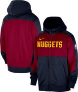 Nike Men's Nike Navy Denver Nuggets Authentic On-Court Showtime Performance Full-Zip Hoodie