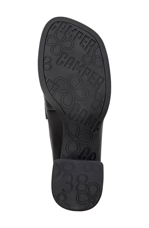 Camper 65mm Kora Leather Loafers In Black