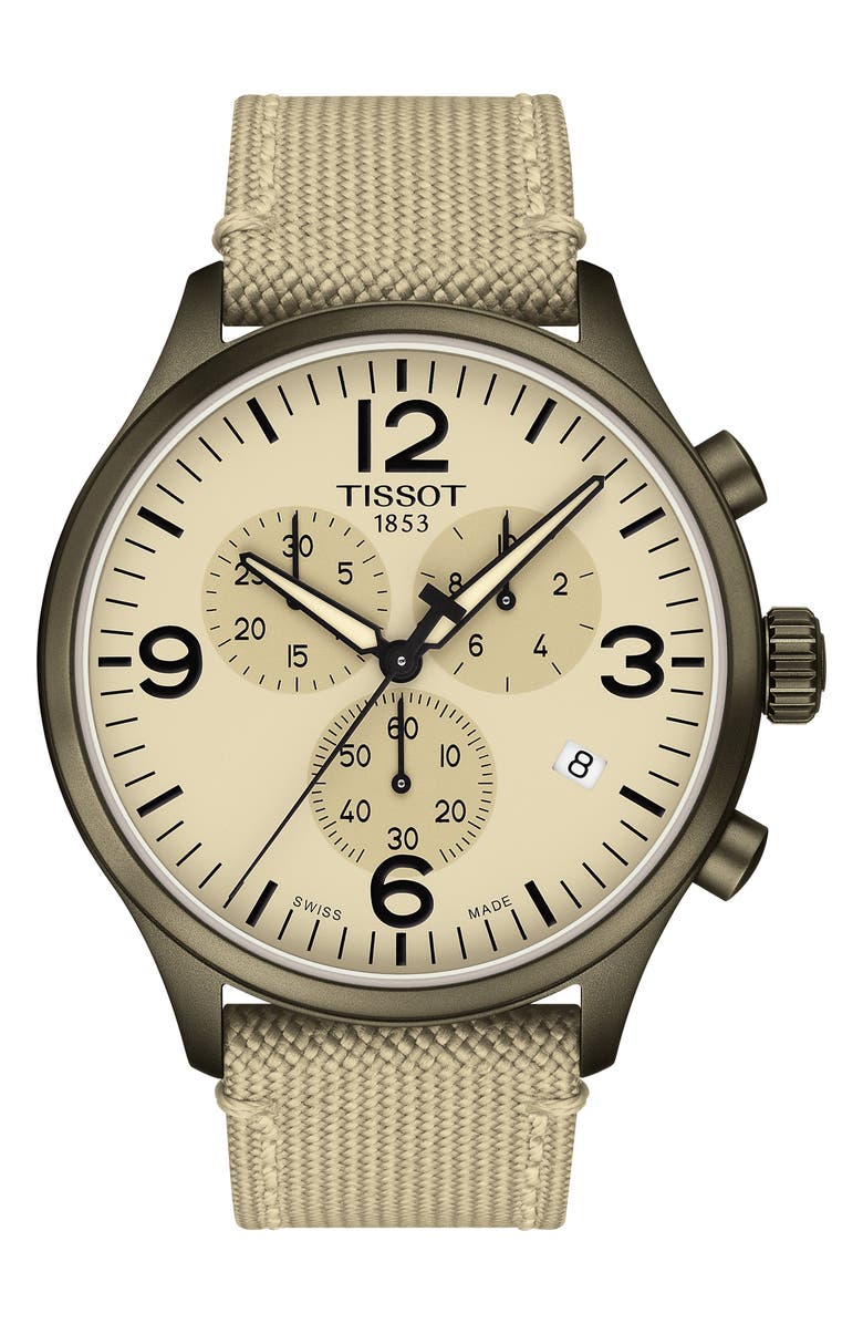 Tissot T-Sport XL Chonograph Nylon Strap Watch, 45mm, Main, color,