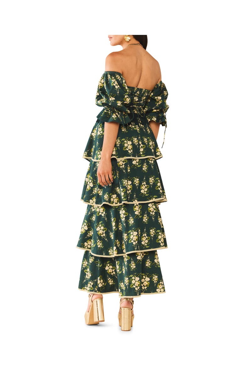 Eddy Kenz Skirt x McKenzie Collaboration, Alternate, color, Deep Green Cream Floral