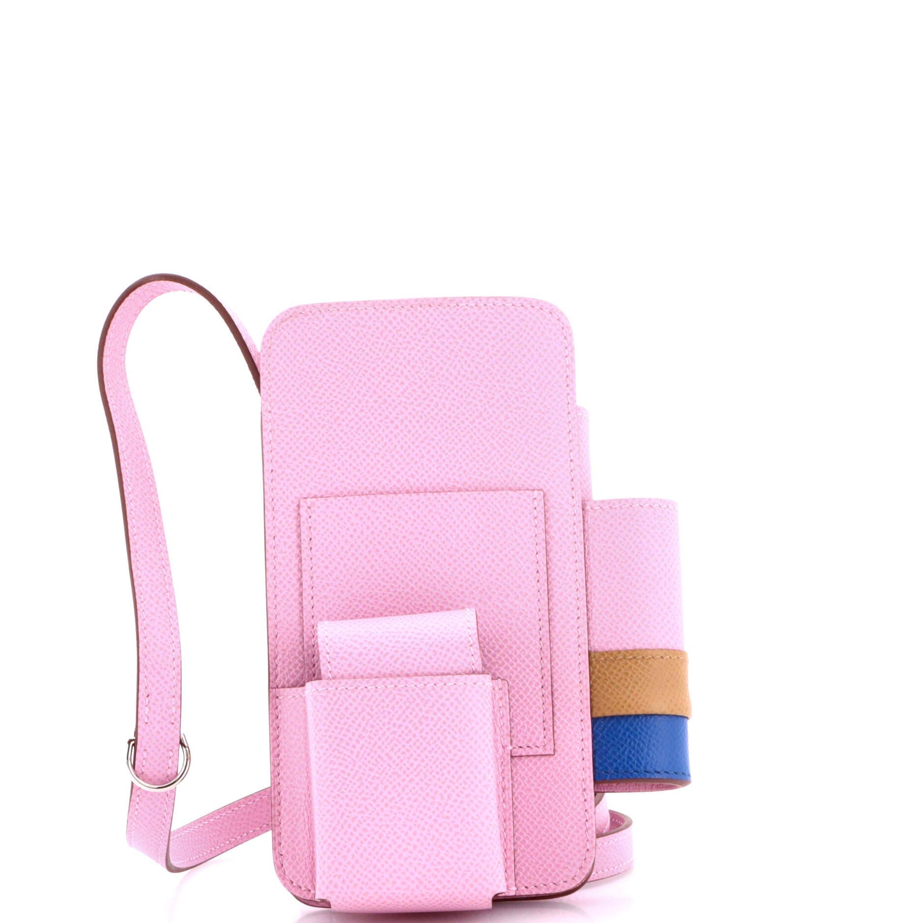 Hermesway Phone Case Crossbody Bag Epsom, Main, color, Mauve Sylvestre