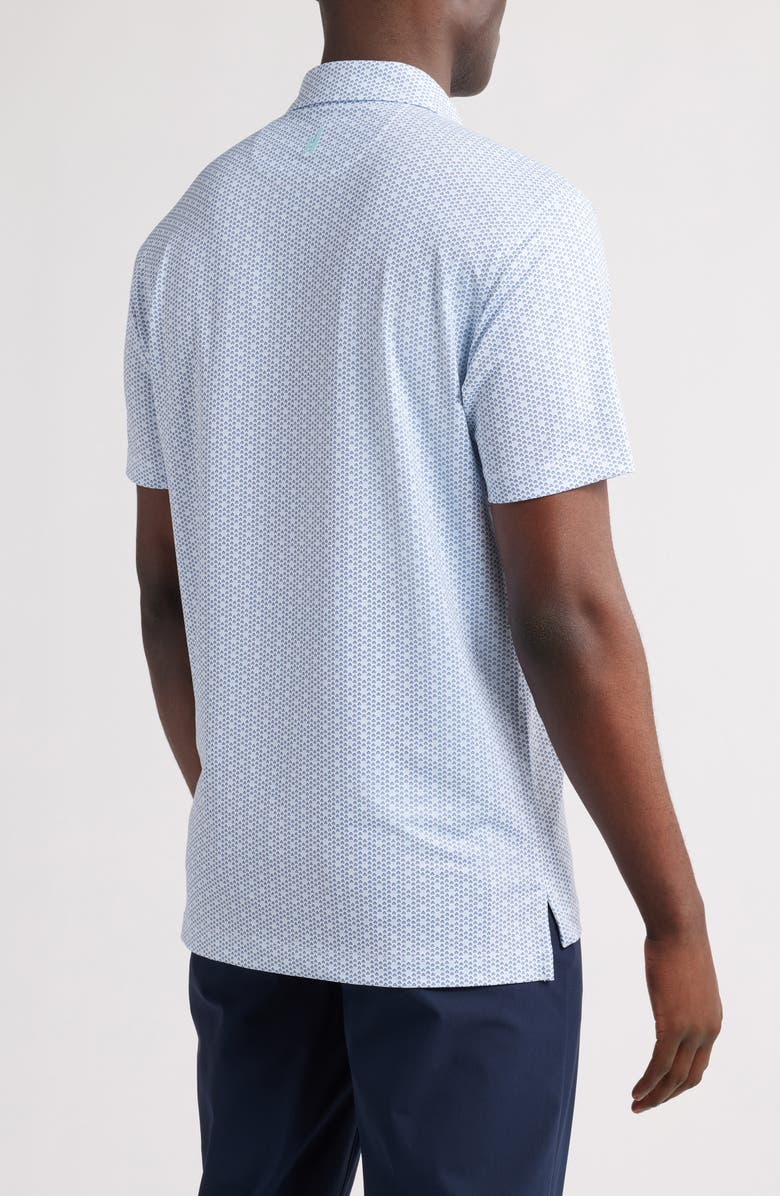 johnnie-O Emillio Geo Print PREP-FORMANCE Golf Polo, Alternate, color, Lake