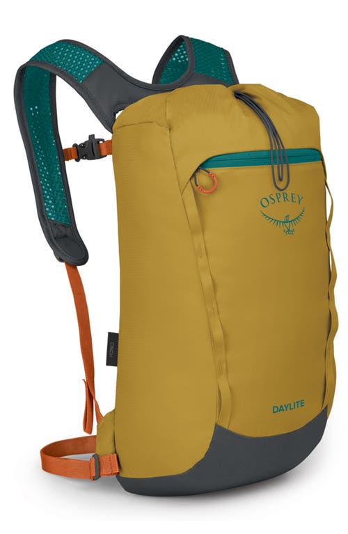 Osprey Daylite Cinch Backpack In Tumbleweed Yellow