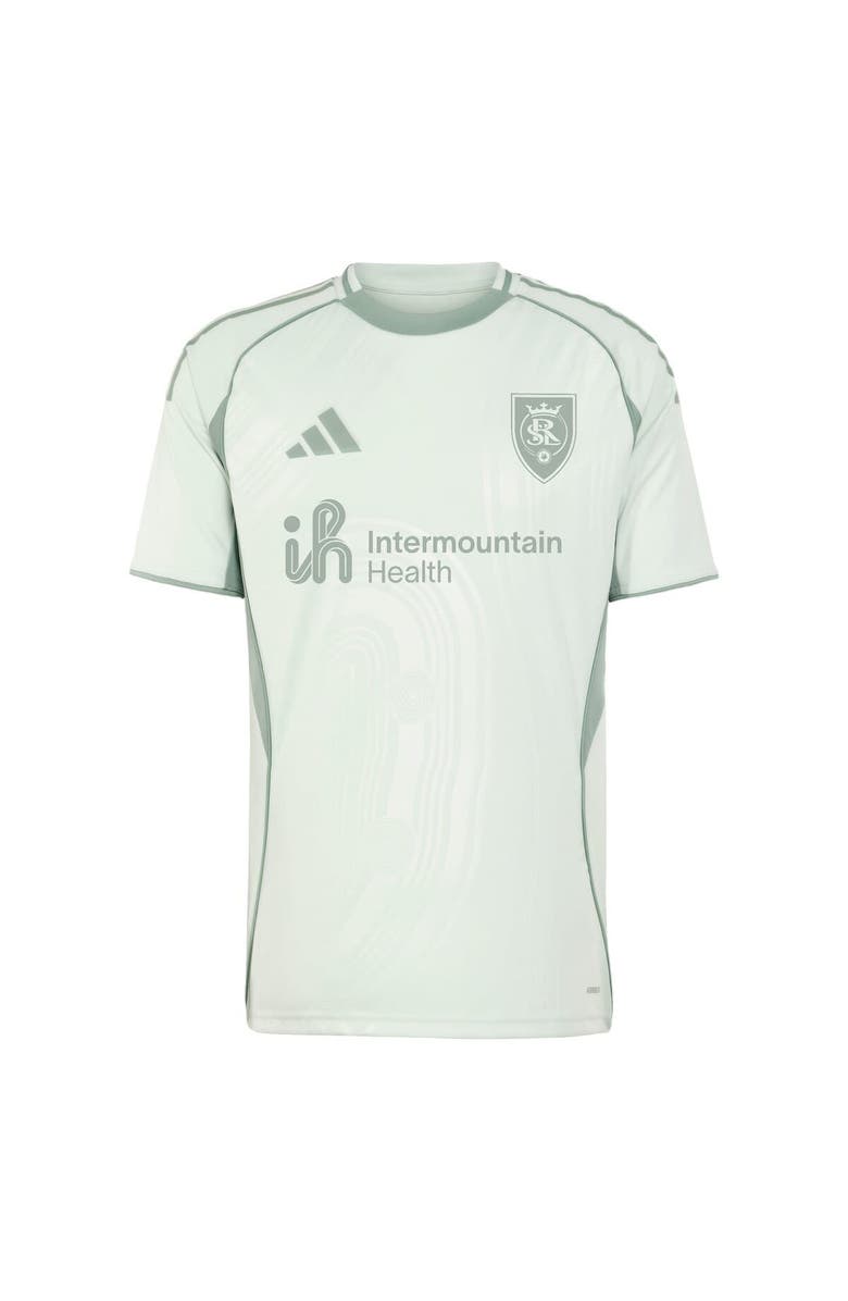 adidas Men's adidas Light Green Real Salt Lake 2025 One Planet Pre-Match Top, Alternate, color, Light Green