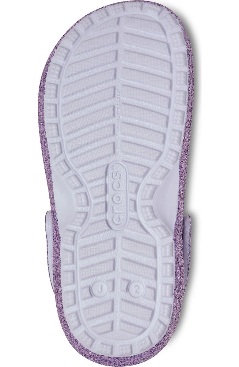 CROCS Kids' Classic Glitter Fleece Lined Clogs, Alternate, color,