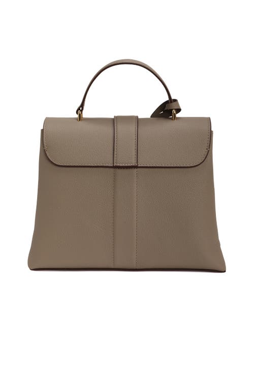 Gorski Leather Bag With Crossbody Strap In Brown