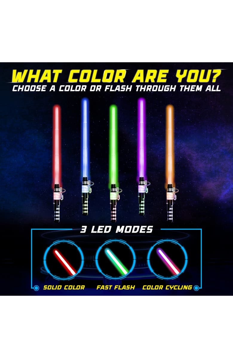 USA Toyz Light Force Galaxy Light Up Swords, Alternate, color,