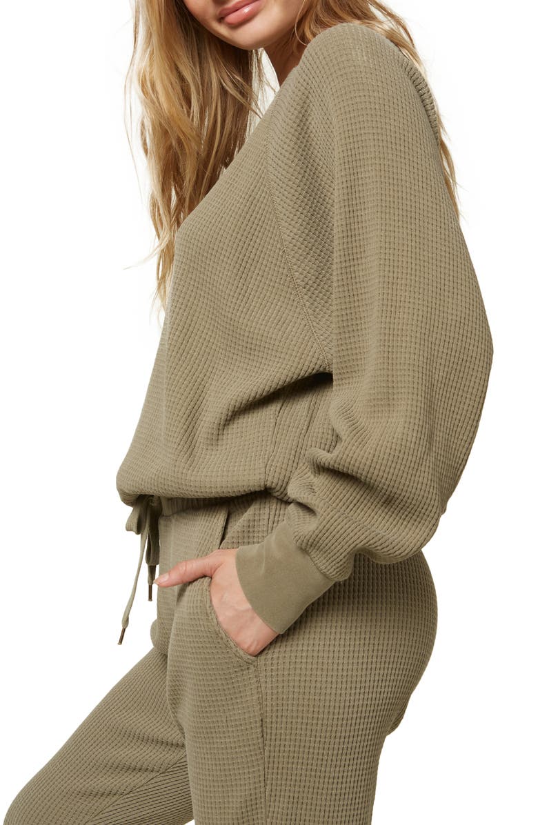 O'Neill Amadorah Waffle Knit Pullover, Alternate, color,