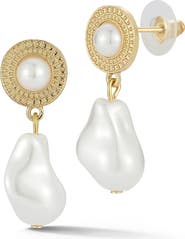 SPHERA MILANO Faux Pearl Drop Earrings
