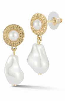 SPHERA MILANO Faux Pearl Drop Earrings