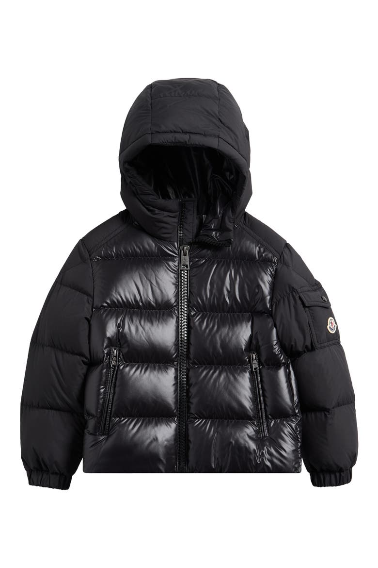 Kids' Hyoseris Hooded Down Jacket, Main, color, BLACK