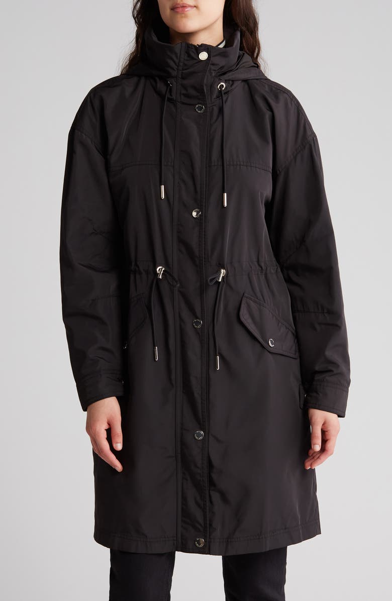 Michael Kors Water Resistant Hooded Jacket, Main, color, 