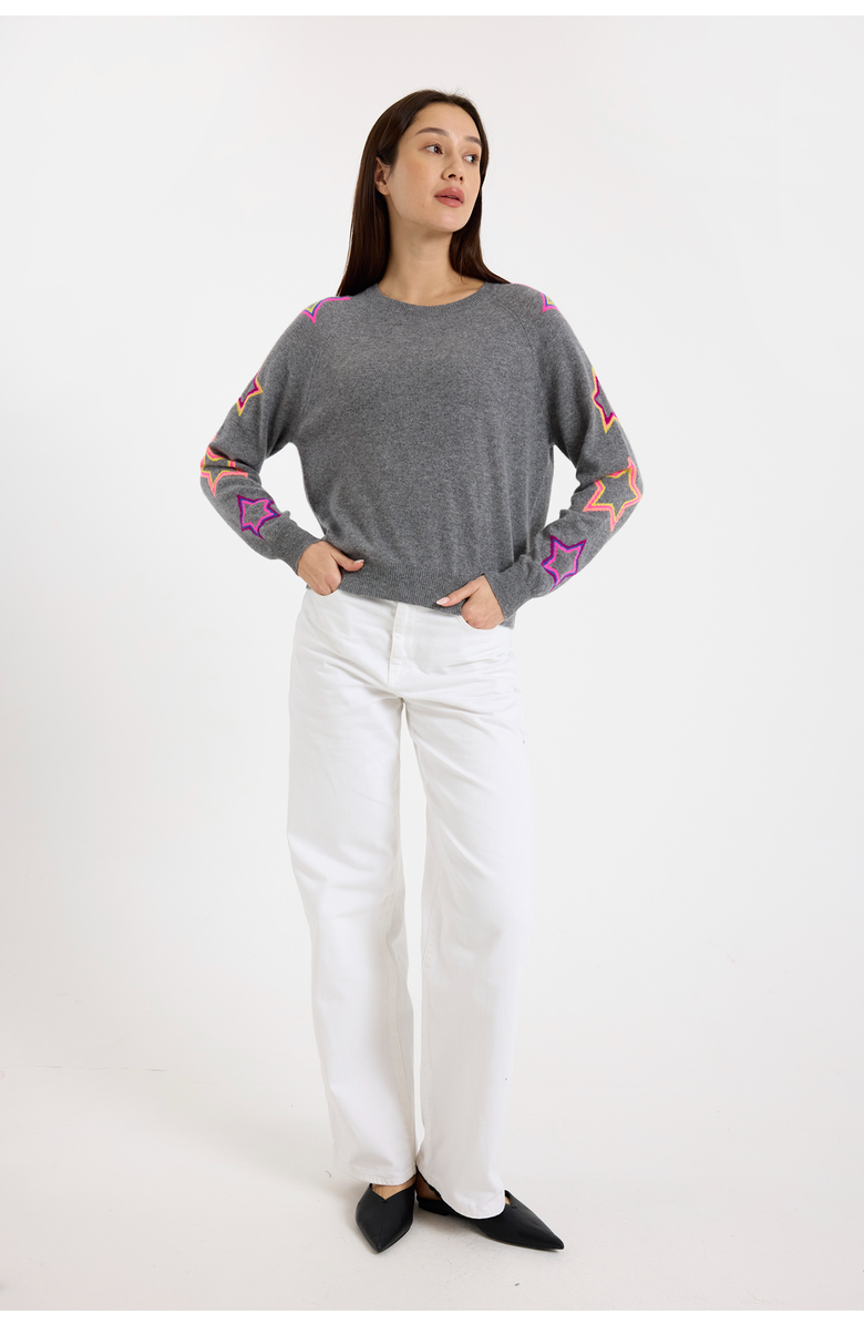 Brodie Pure Cashmere Long Sleeve 100% Cashmere Sweater, Alternate, color, Mid Grey