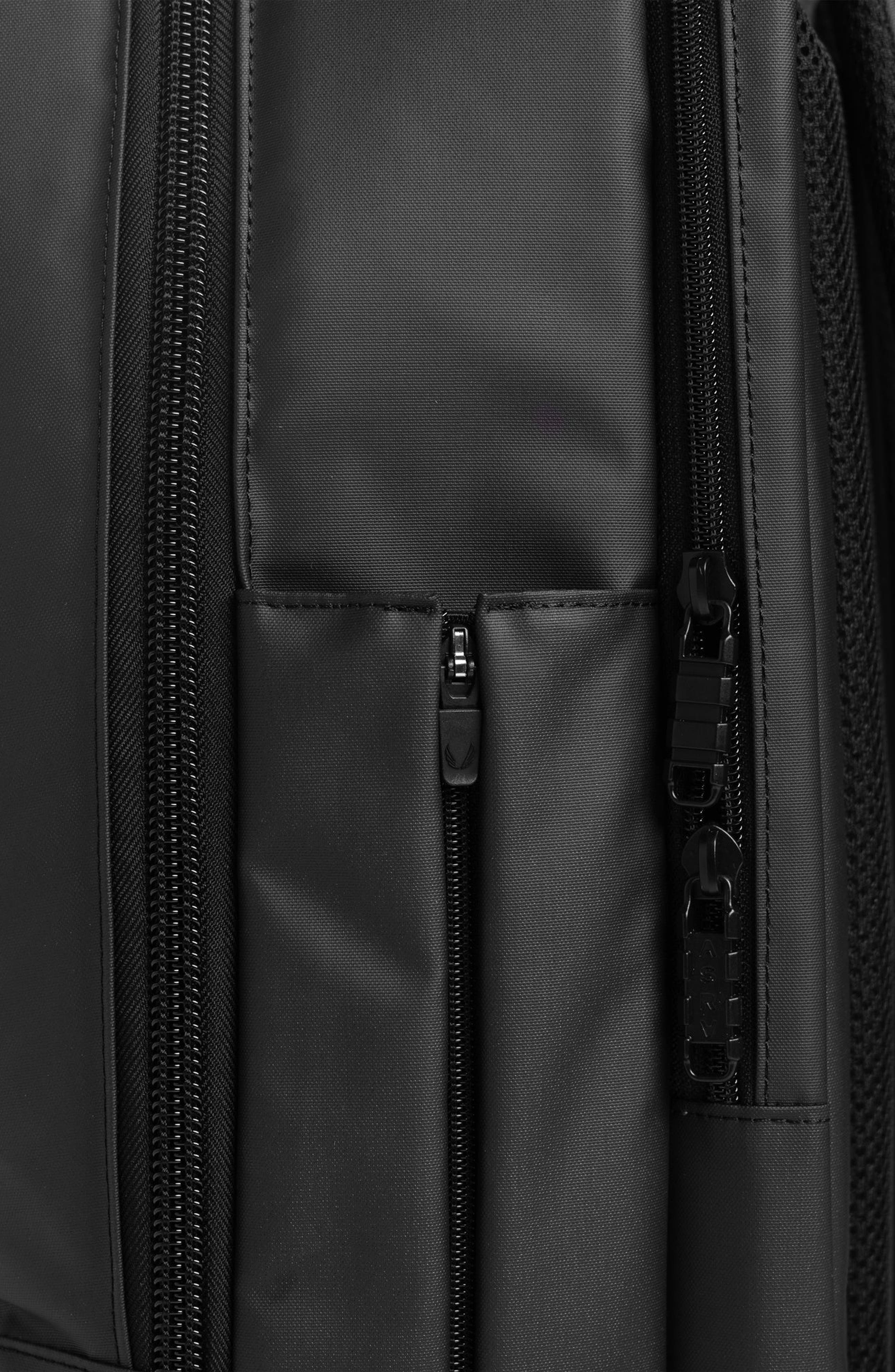 Water Resistant Travel Backpack, Alternate, color, Black