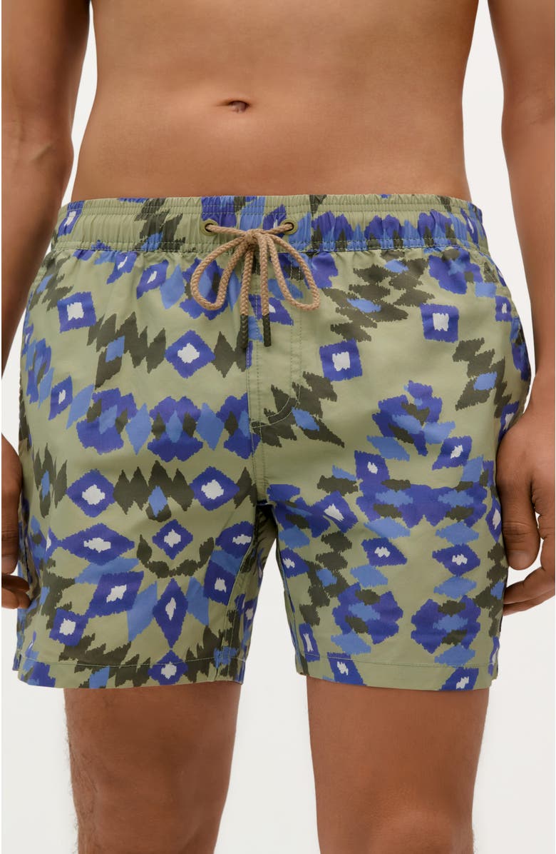 Scalpers Ikat Swimsuit, Main, color, Khaki