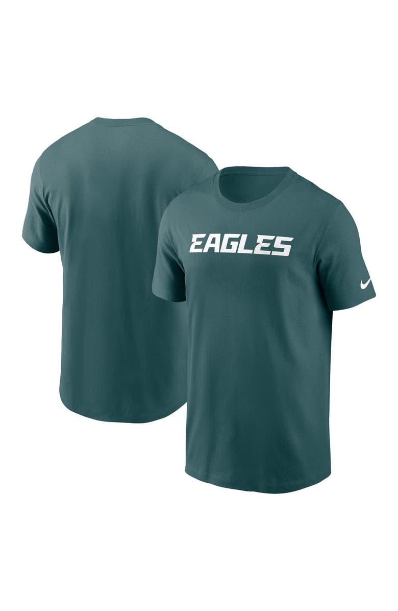 Nike Men's Nike Midnight Green Philadelphia Eagles Primetime Wordmark Essential T-Shirt, Main, color, 