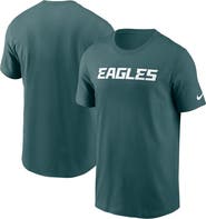 Nike Men's Nike Midnight Green Philadelphia Eagles Primetime Wordmark Essential T-Shirt