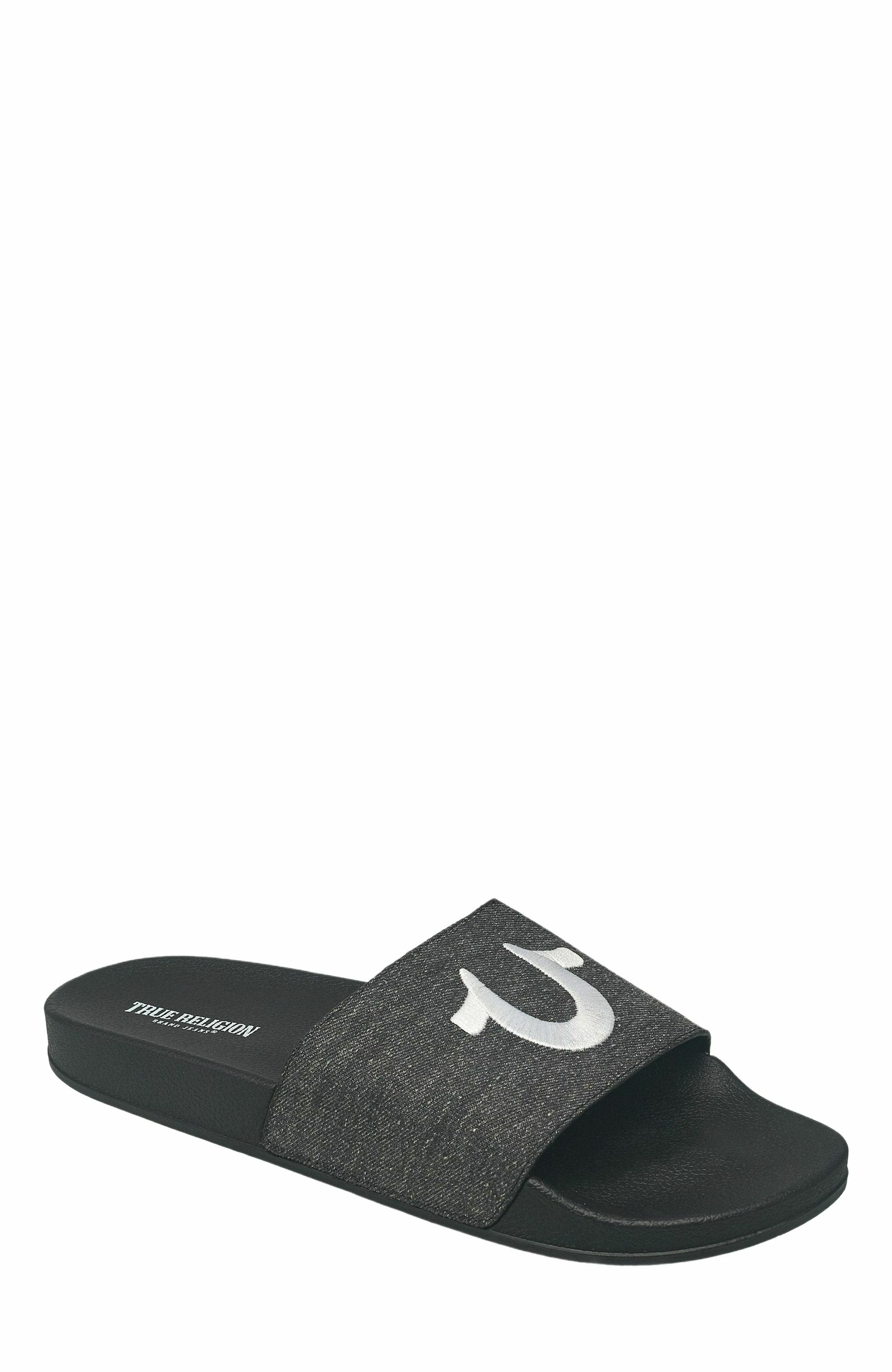 True Religion Men's ASAP Logo Slide, Main, color, 