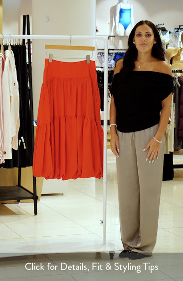 Blythe Tiered Maxi Skirt, sales video thumbnail